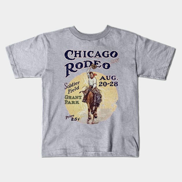 Chicago Rodeo Kids T-Shirt by retrorockit